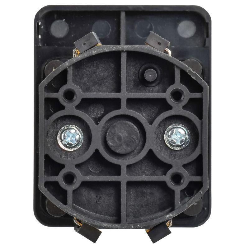 Переключатель кулачковый стандартная черная рукоятка 16А схема 66 MASTER IEK