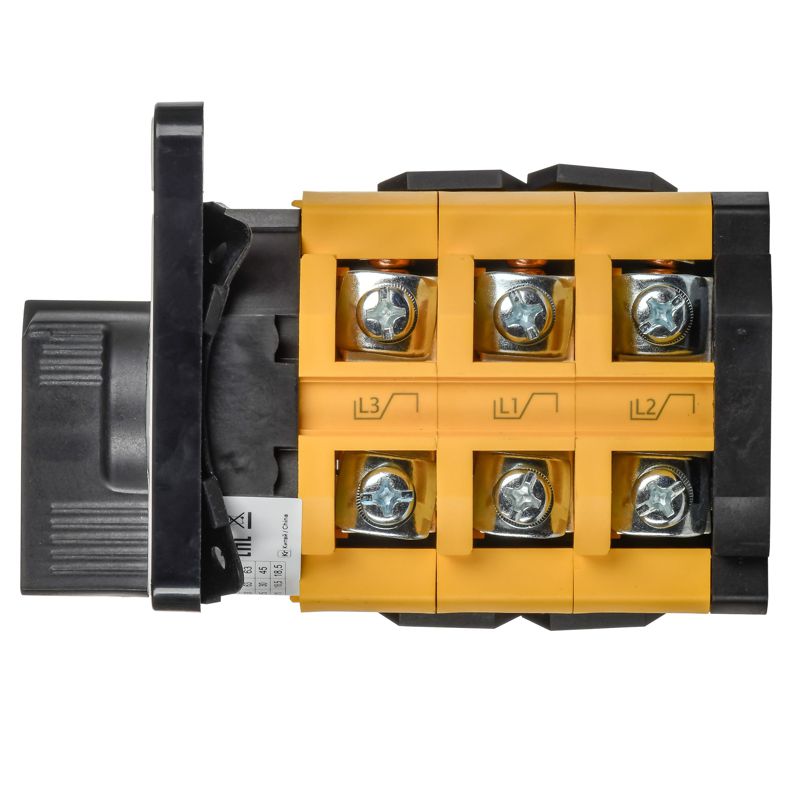 Переключатель кулачковый стандартная черная рукоятка 63А схема 98 MASTER IEK