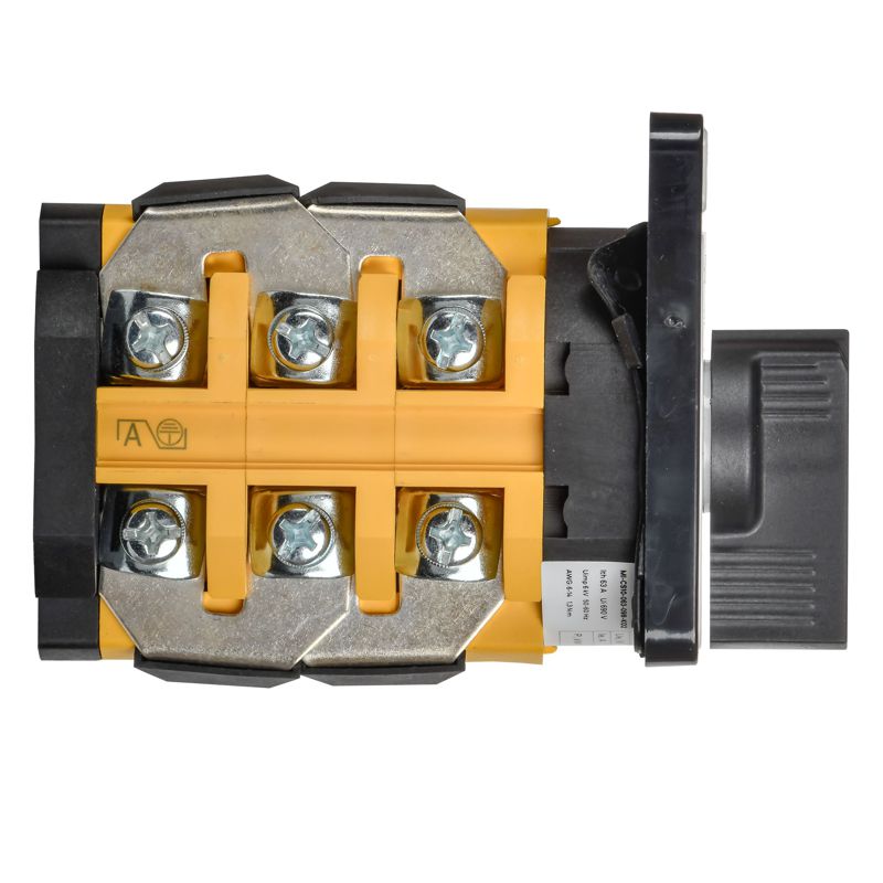 Переключатель кулачковый стандартная черная рукоятка 63А схема 98 MASTER IEK