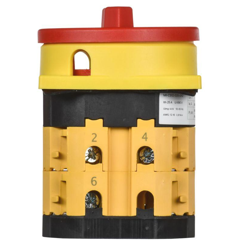 Переключатель кулачковый закрытая рукоятка аварийная 16А схема 91 IEK