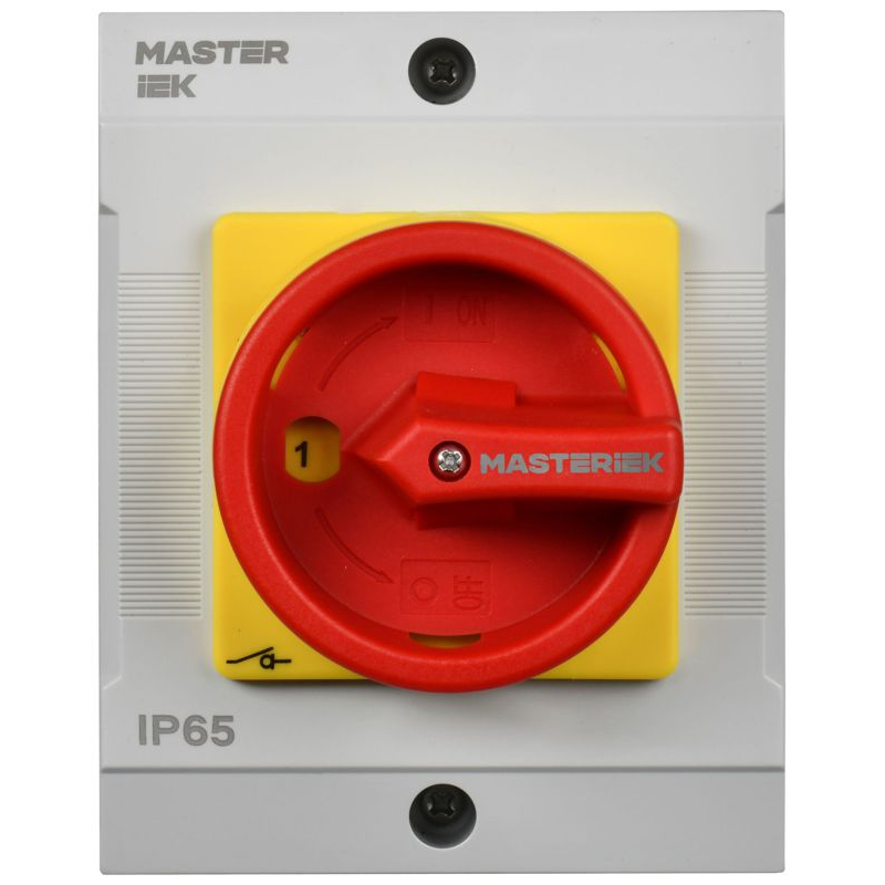 Переключатель кулачковый в боксе закрытая рукоятка аварийная 10А схема 54 IEK