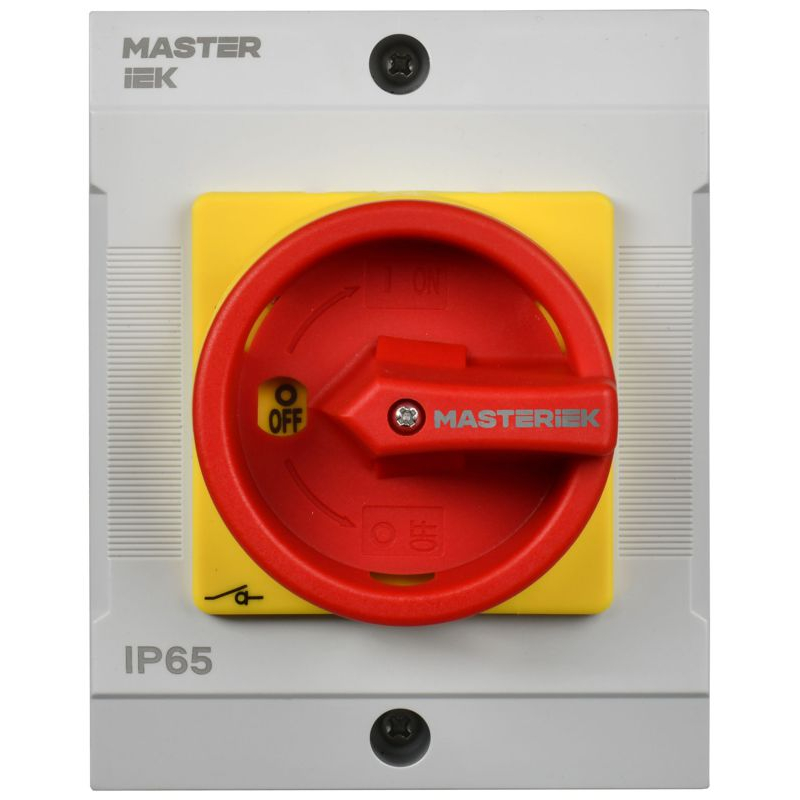 Переключатель кулачковый в боксе закрытая рукоятка аварийная 16А схема 90 IEK