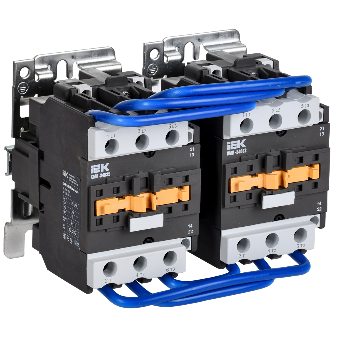 Контактор КМИ-34032 реверс 40А 230В/АС3 2NO;2NC IEK