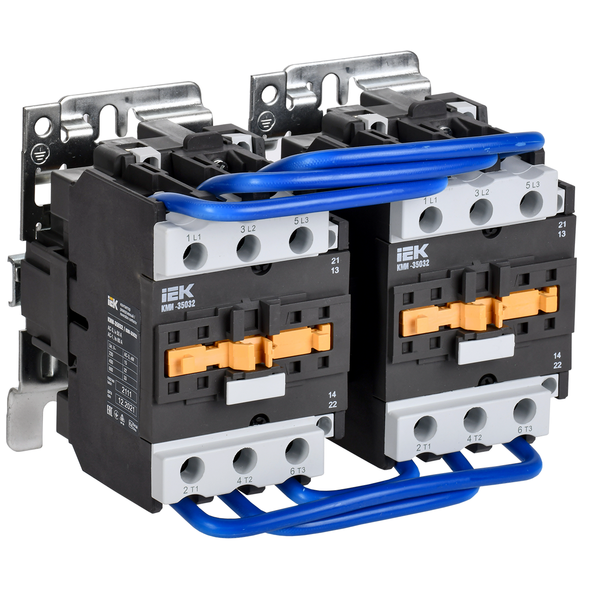 Контактор КМИ-35032 реверс 50А 400В/АС3 2NO;2NC IEK