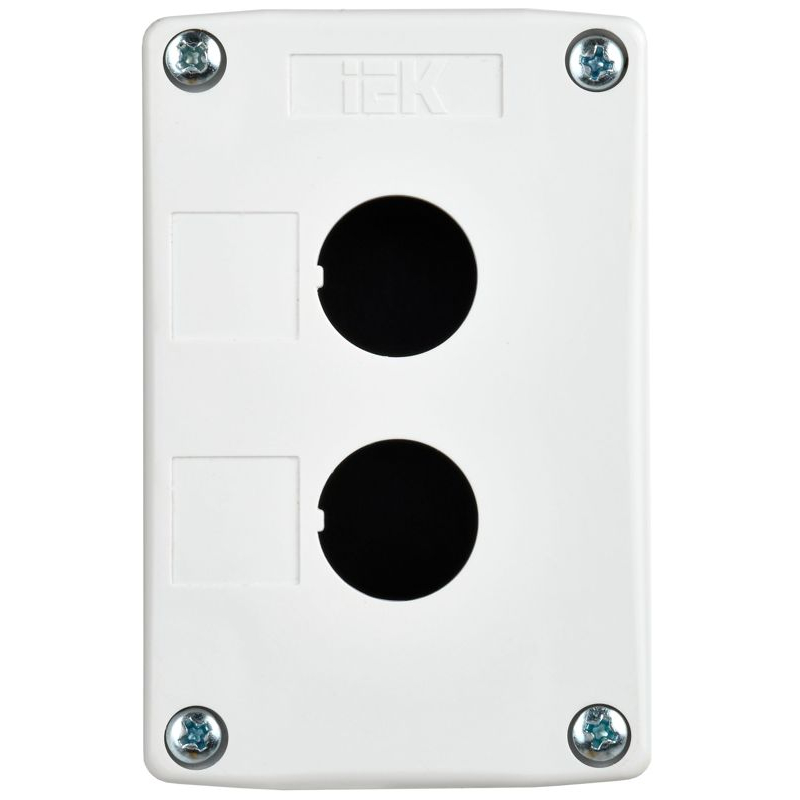 Корпус КП102-Р для кнопок 2 места белый IEK