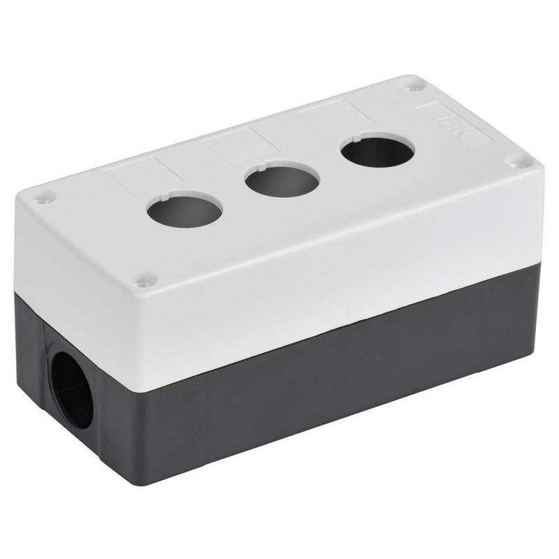 Корпус КП103-Р для кнопок 3 места белый IEK