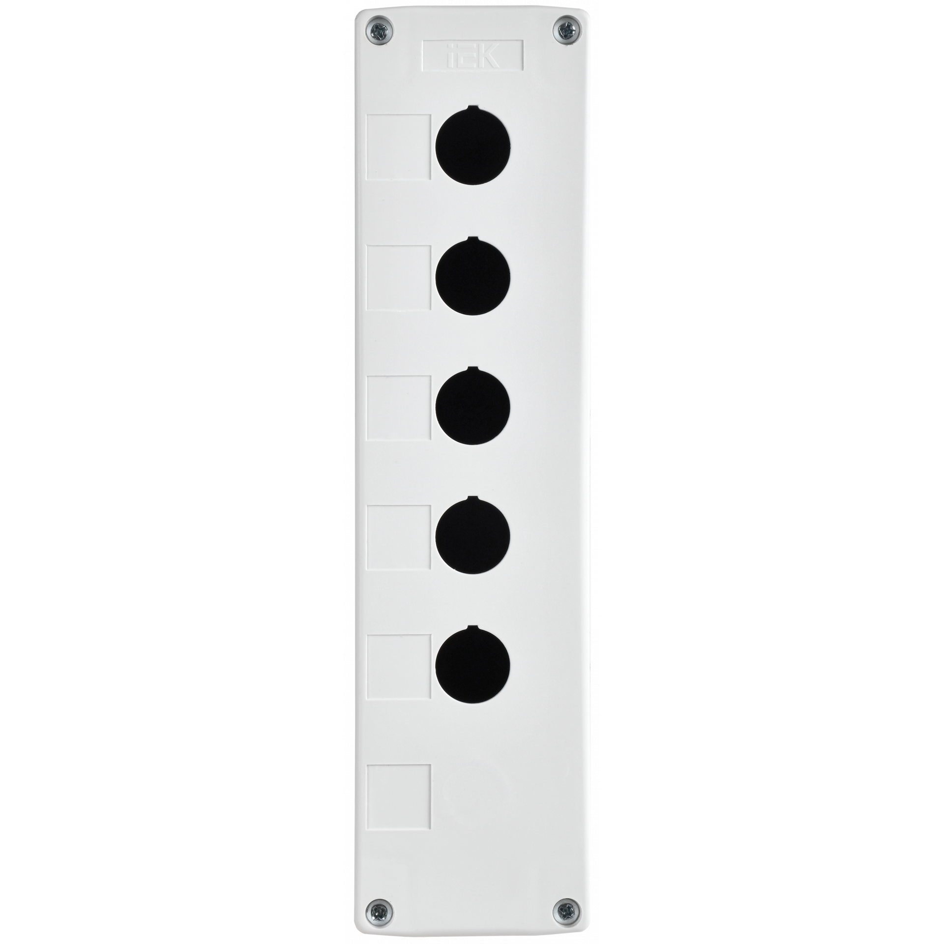 Корпус КП105(6)-Р для кнопок 5(6) мест белый IEK