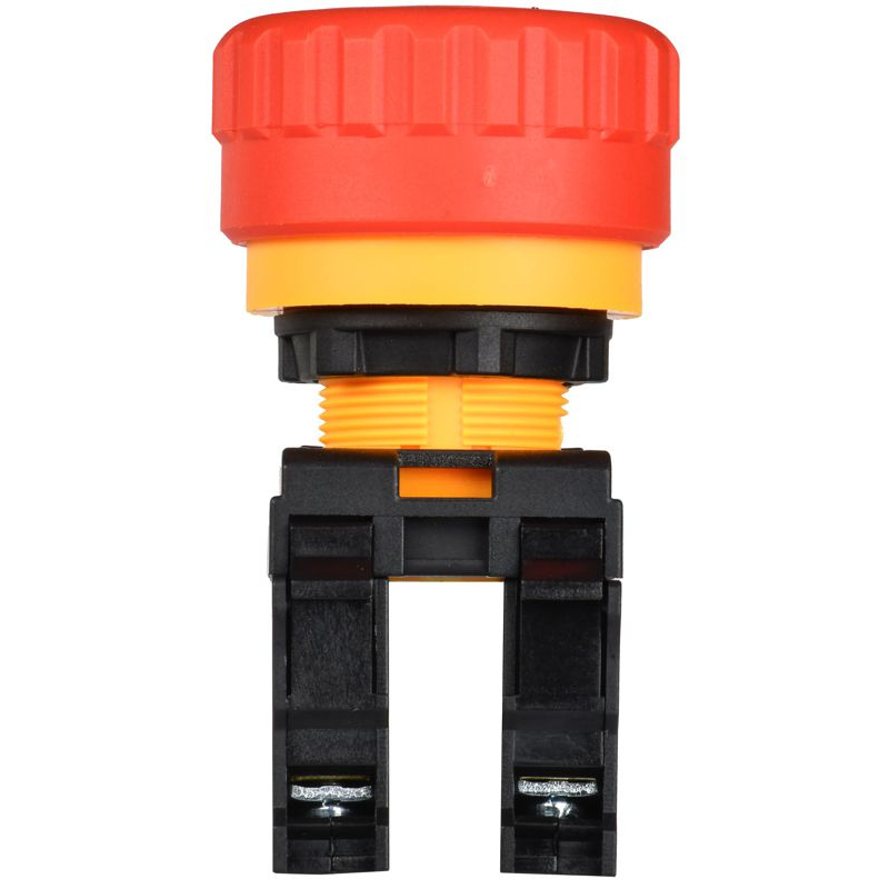 Кнопка Грибок поворотная с фиксацией 1NO+1NC красная MASTER IEK