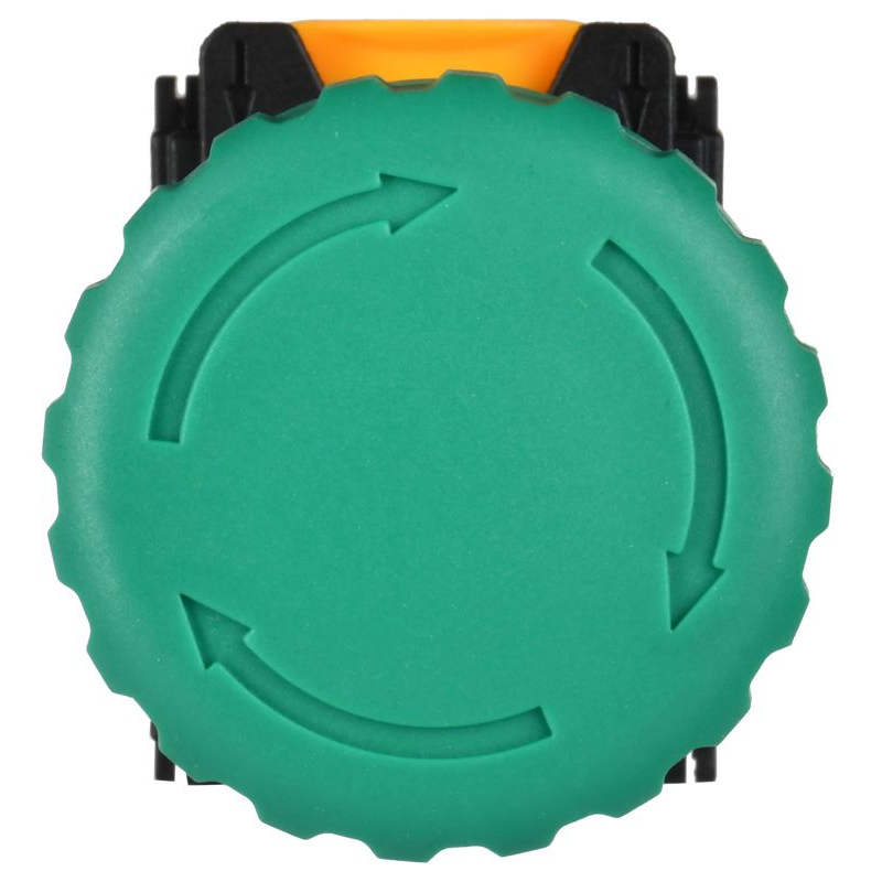 Кнопка Грибок поворотная с фиксацией 1NO+1NC зеленая MASTER IEK