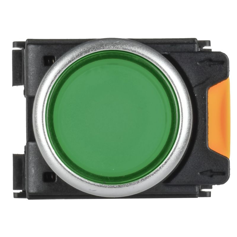Кнопка с фиксацией d=22мм 1NO+1NC зеленая MASTER IEK