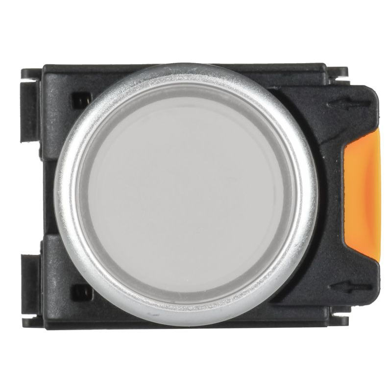 Кнопка с подсветкой и фиксацией d=22мм 1NO+1NC белая MASTER IEK