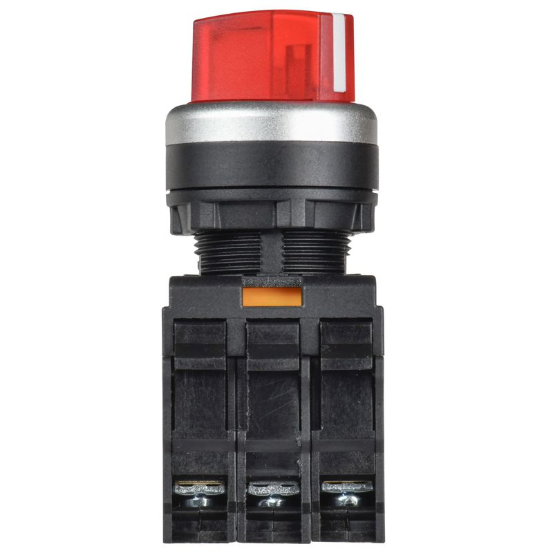 Переключатель с подсветкой на 2 положения 1NO+1NC красный MASTER IEK