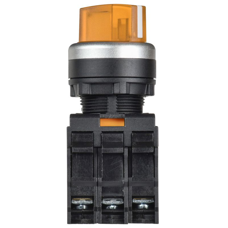 Переключатель с подсветкой на 2 положения 1NO+1NC желтый MASTER IEK