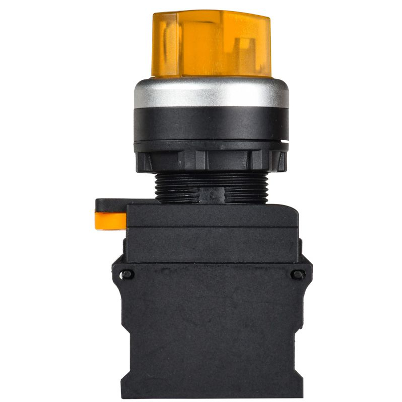 Переключатель с подсветкой на 2 положения 1NO+1NC желтый MASTER IEK