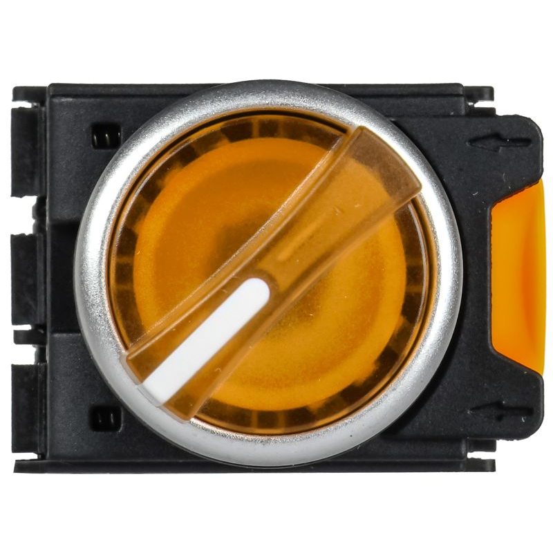 Переключатель с подсветкой на 2 положения 1NO+1NC желтый MASTER IEK