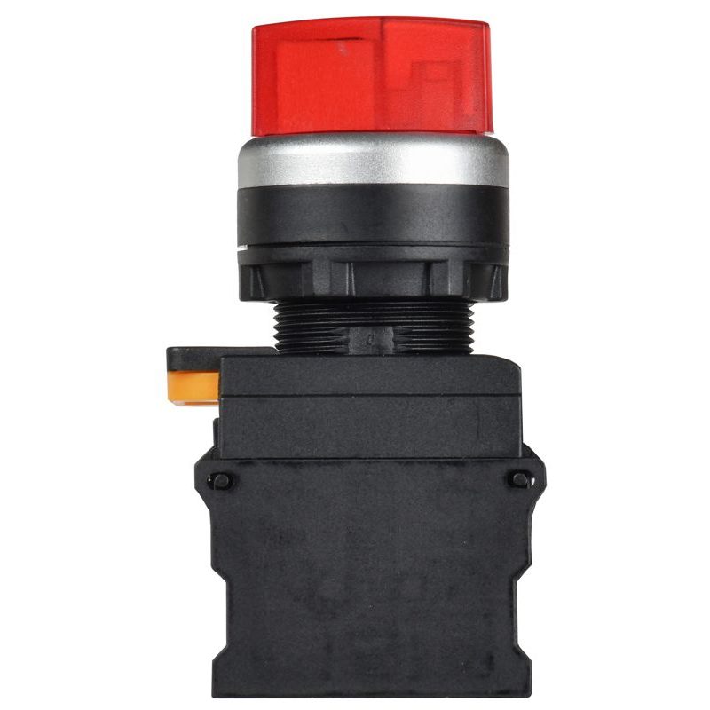 Переключатель с подсветкой на 3 положения 2NO красный MASTER IEK