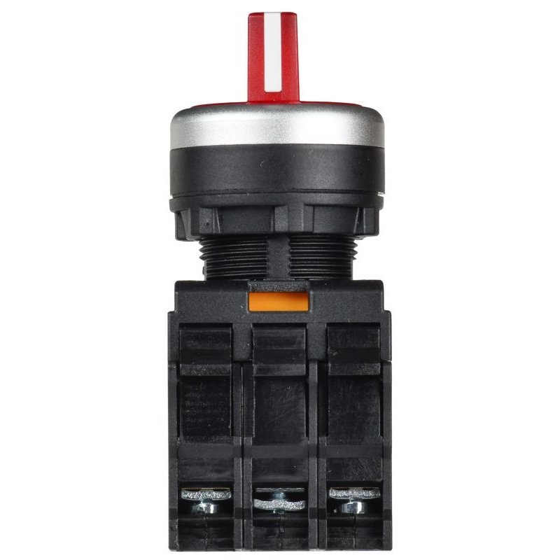 Переключатель с подсветкой на 3 положения 2NO красный MASTER IEK