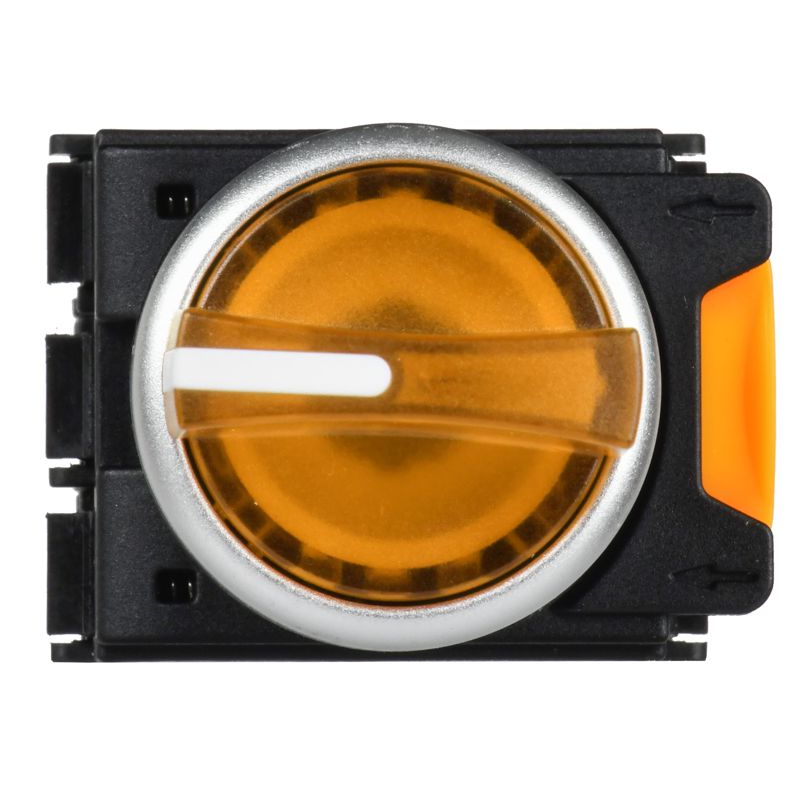 Переключатель с подсветкой на 3 положения 2NO желтый MASTER IEK