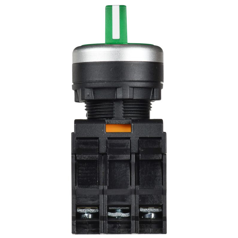 Переключатель с подсветкой на 3 положения 2NO зеленый MASTER IEK