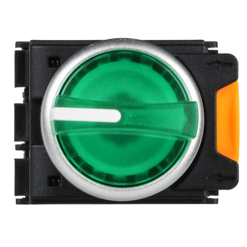 Переключатель с подсветкой на 3 положения 2NO зеленый MASTER IEK