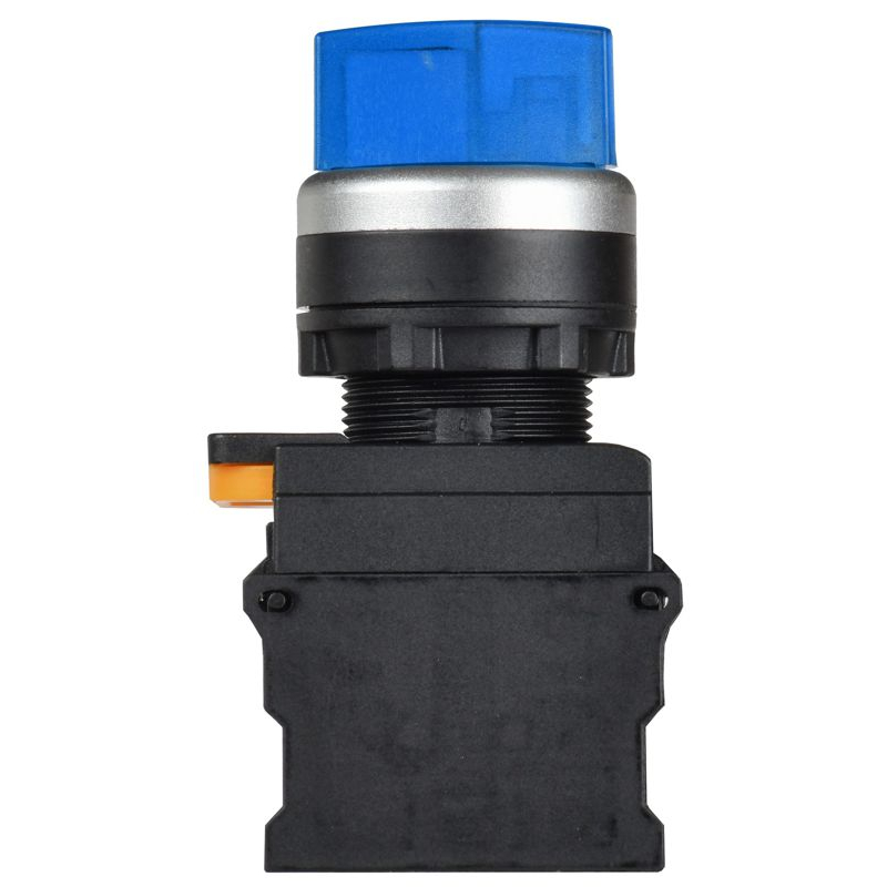 Переключатель с подсветкой на 3 положения 2NO синий MASTER IEK