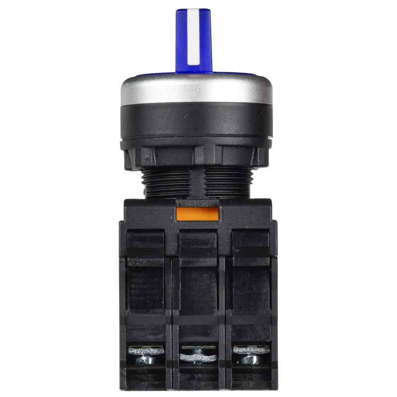 Переключатель с подсветкой на 3 положения 2NO синий MASTER IEK