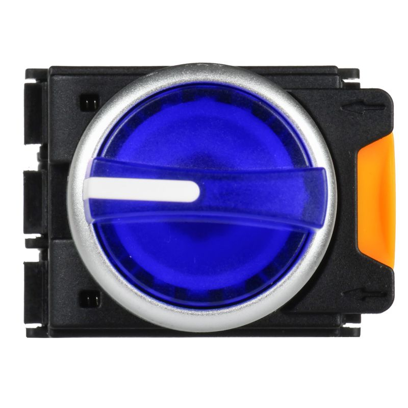 Переключатель с подсветкой на 3 положения 2NO синий MASTER IEK