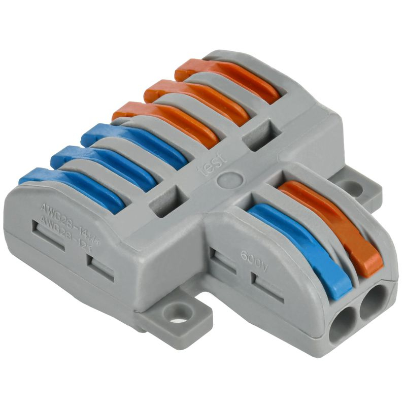 Строительно-монтажная клемма СМК 222-4126 проходная разветвительная