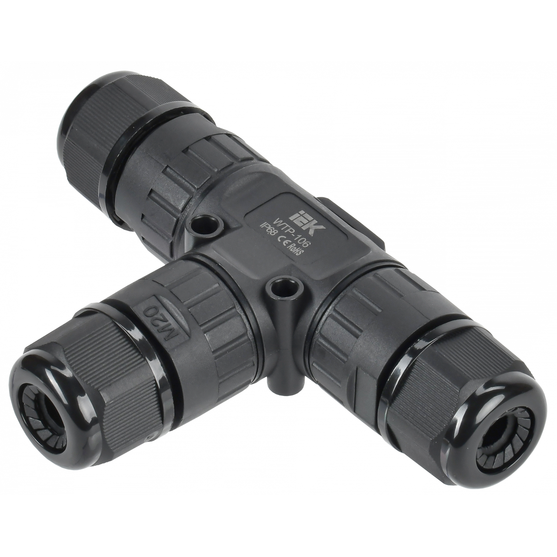 Коннектор кабельный герметичный WTP-106 3 PIN IP68 IEK