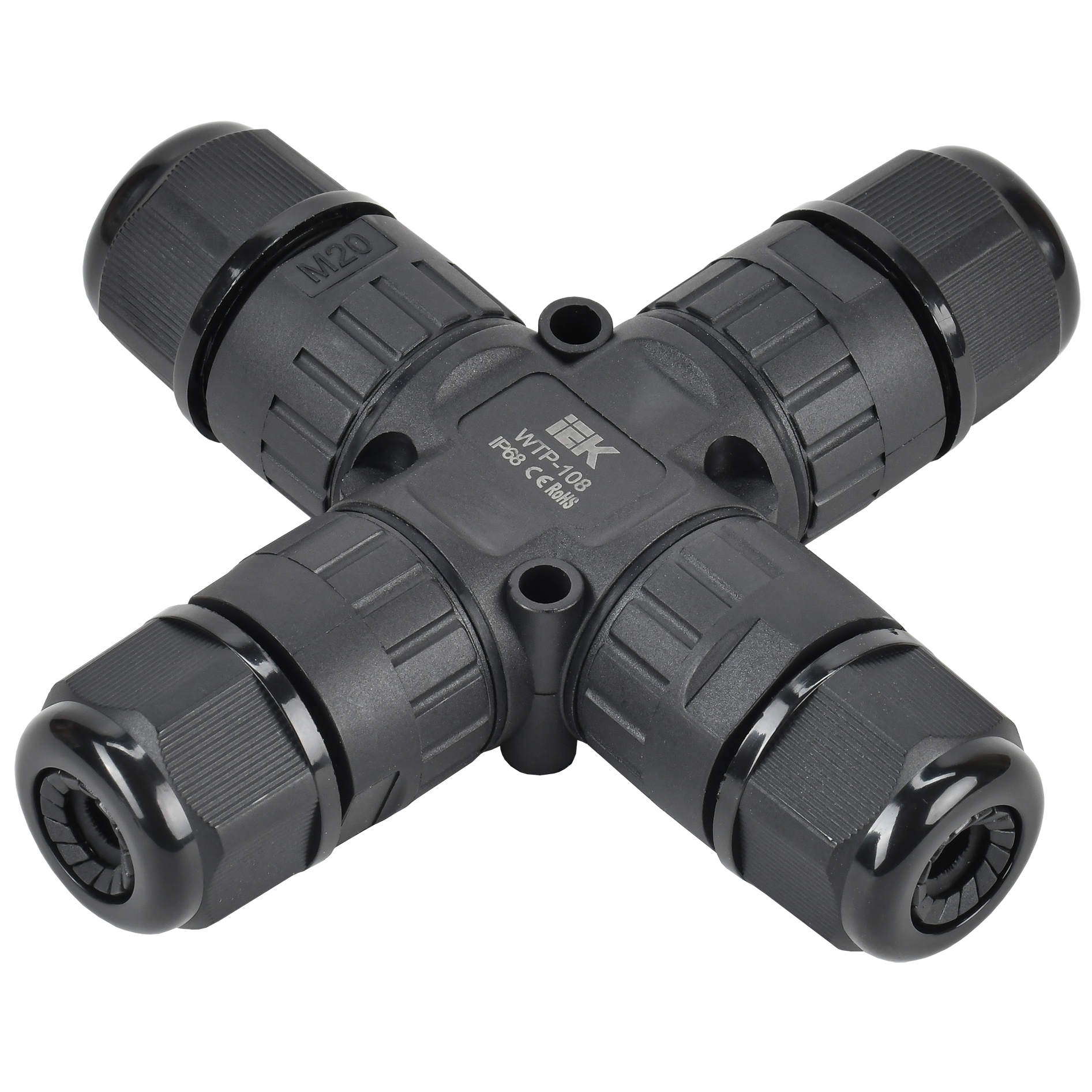 Коннектор кабельный герметичный WTP-108 3 PIN IP68 IEK