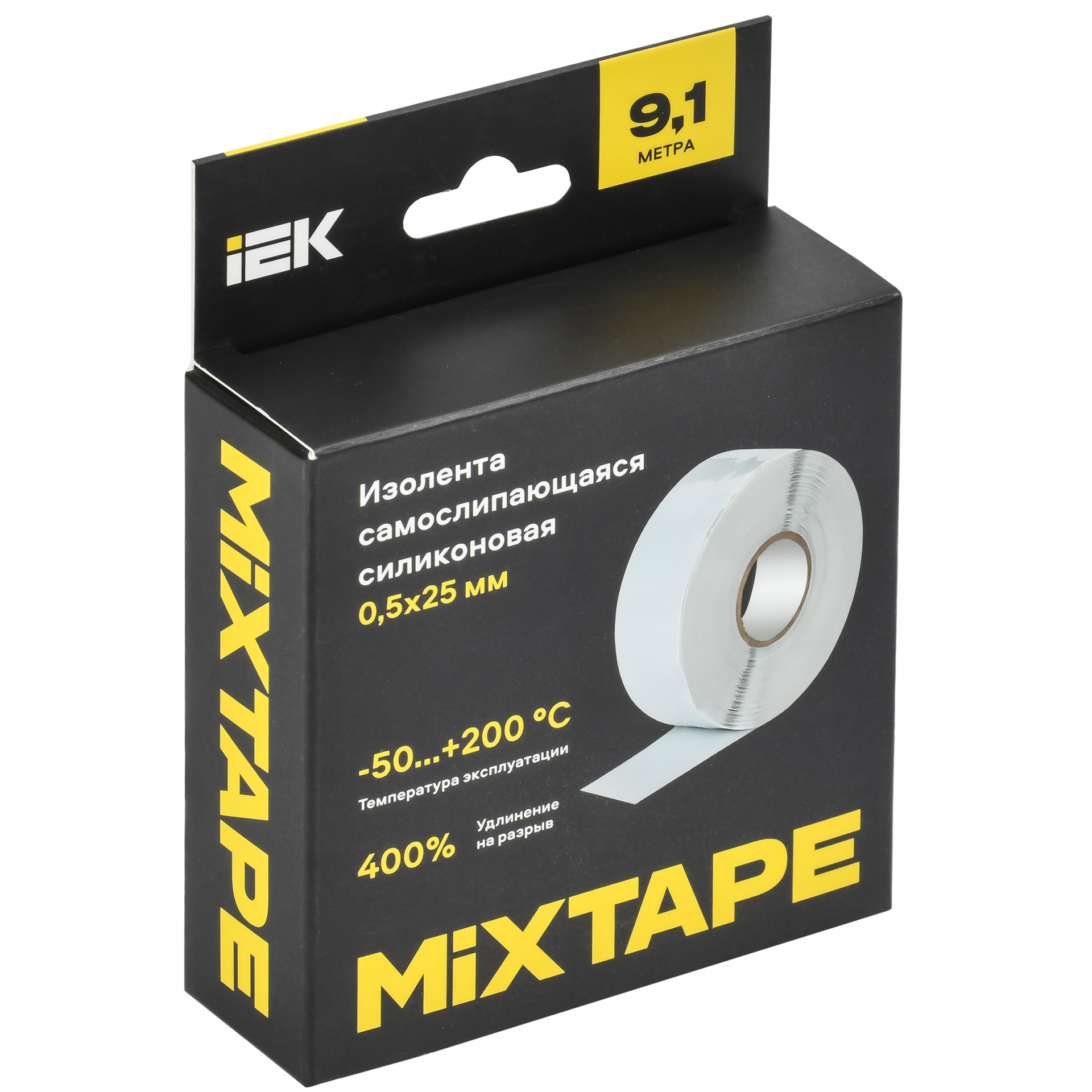 MIXTAPE PRO Изолента самослипающаяся силиконовая резиновая 0,5х25мм 9,1м 70 IEK