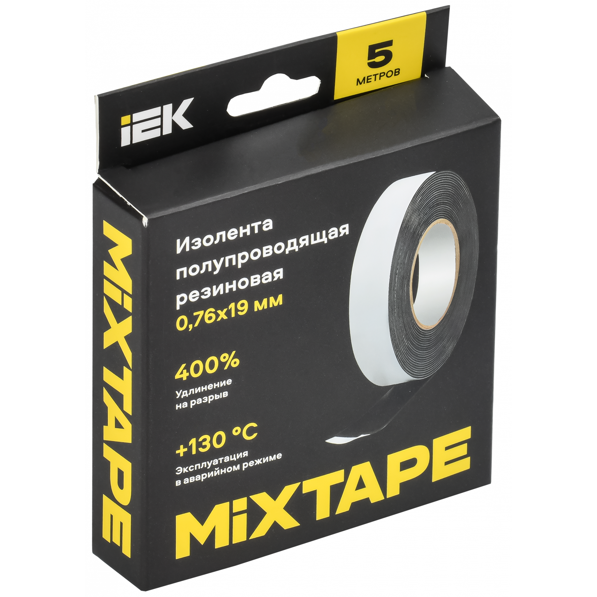 MIXTAPE PRO Изолента полупроводящая резиновая 0,76х19мм 5м 13 IEK