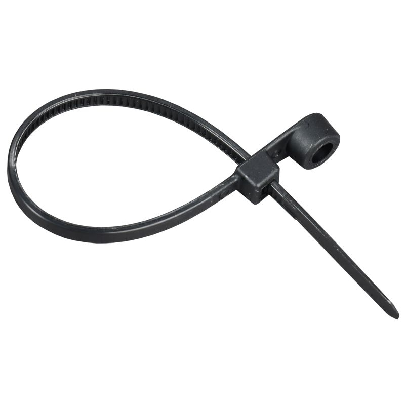 Хомут P6.6 с винтовым креплением черный 2,5х110мм 100шт/упак IEK