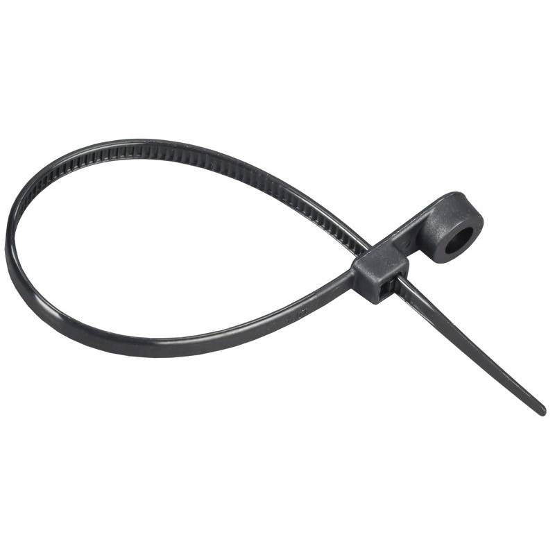 Хомут P6.6 с винтовым креплением черный 3,6х150мм 100шт/упак IEK