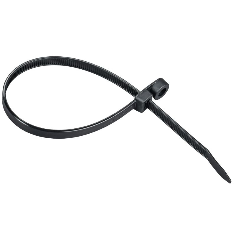 Хомут P6.6 с винтовым креплением черный 7,6х300мм 100шт/упак IEK