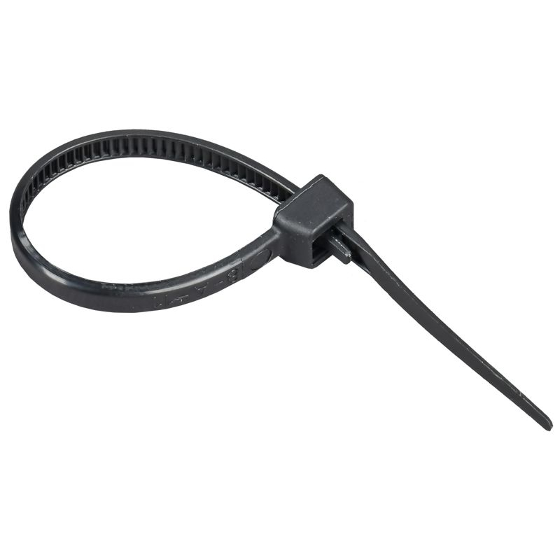 Хомут P6.6 съемный черный 3,6х100мм 100шт/упак IEK