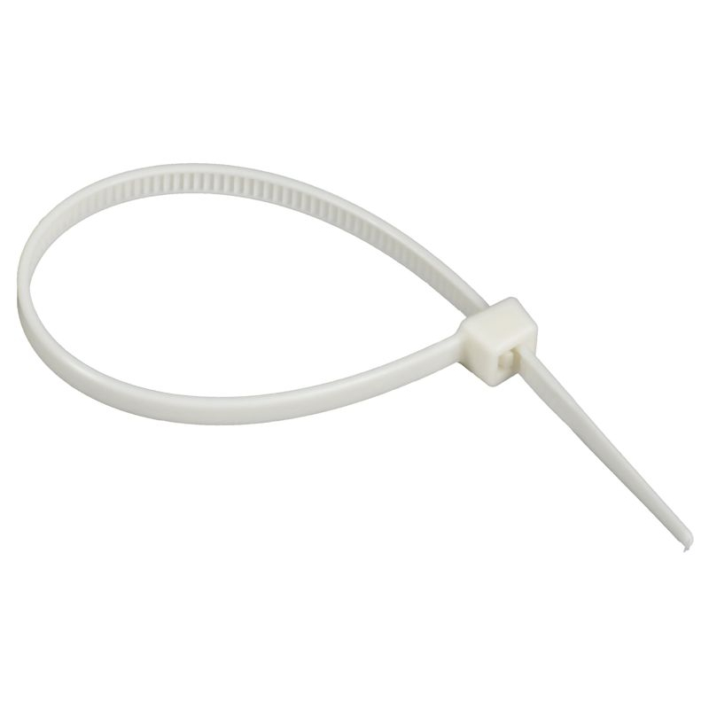 Хомут P6.6 самозатухающий белый 3,6х150мм 100шт/упак IEK