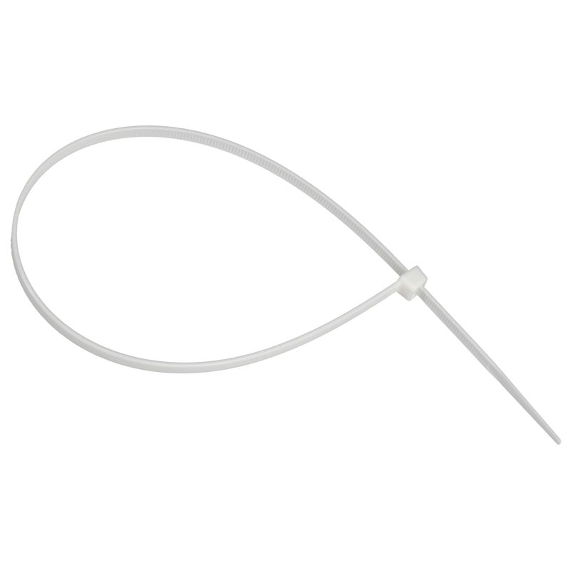 Хомут P6.6 самозатухающий белый 4,8х370мм 100шт/упак IEK