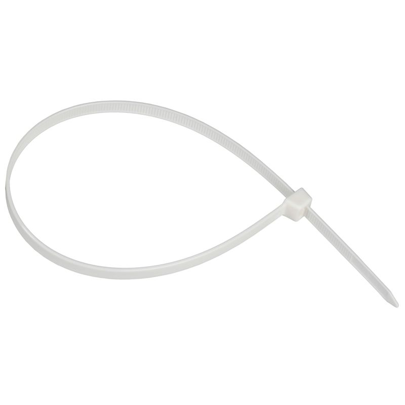 Хомут P6.6 самозатухающий белый 7,6х370мм 100шт/упак IEK