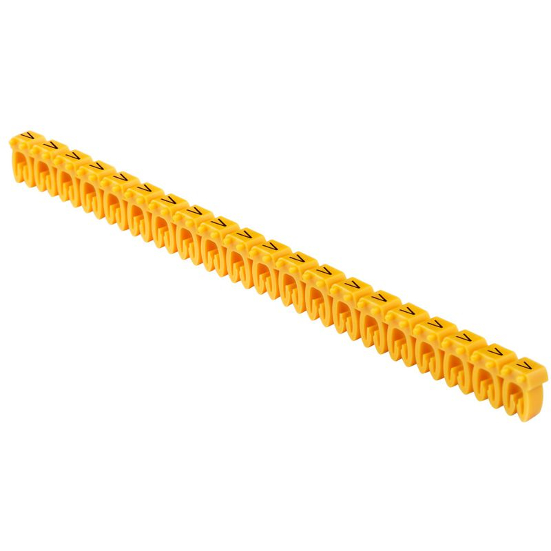 Маркер открытого типа KE 0,75-1,5мм2 символ V (200шт/упак) IEK