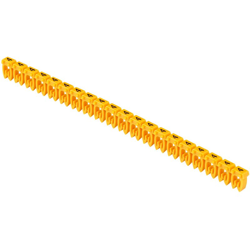 Маркер открытого типа KE 1,5-2,5мм2 символ 4 (500шт/упак) IEK