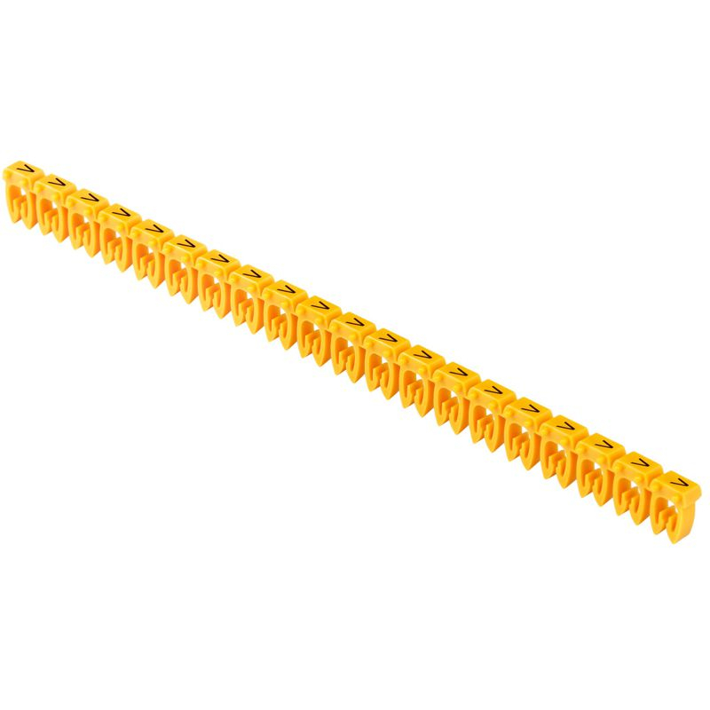 Маркер открытого типа KE 1,5-2,5мм2 символ V (200шт/упак) IEK