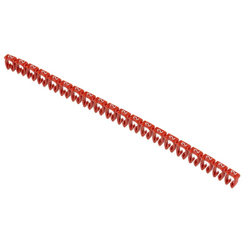 Маркер открытого типа KE 4-6мм2 символ 2 (500шт/упак) IEK