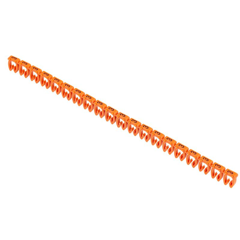 Маркер открытого типа KE 4-6мм2 символ 3 (500шт/упак) IEK