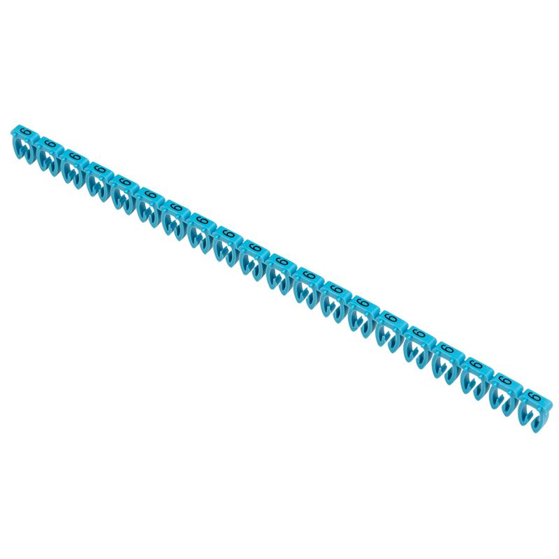 Маркер открытого типа KE 4-6мм2 символ 6 (500шт/упак) IEK