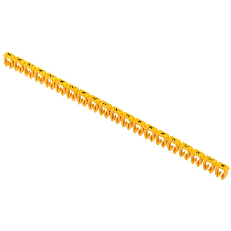 Маркер открытого типа KE 4-6мм2 символ K (200шт/упак) IEK