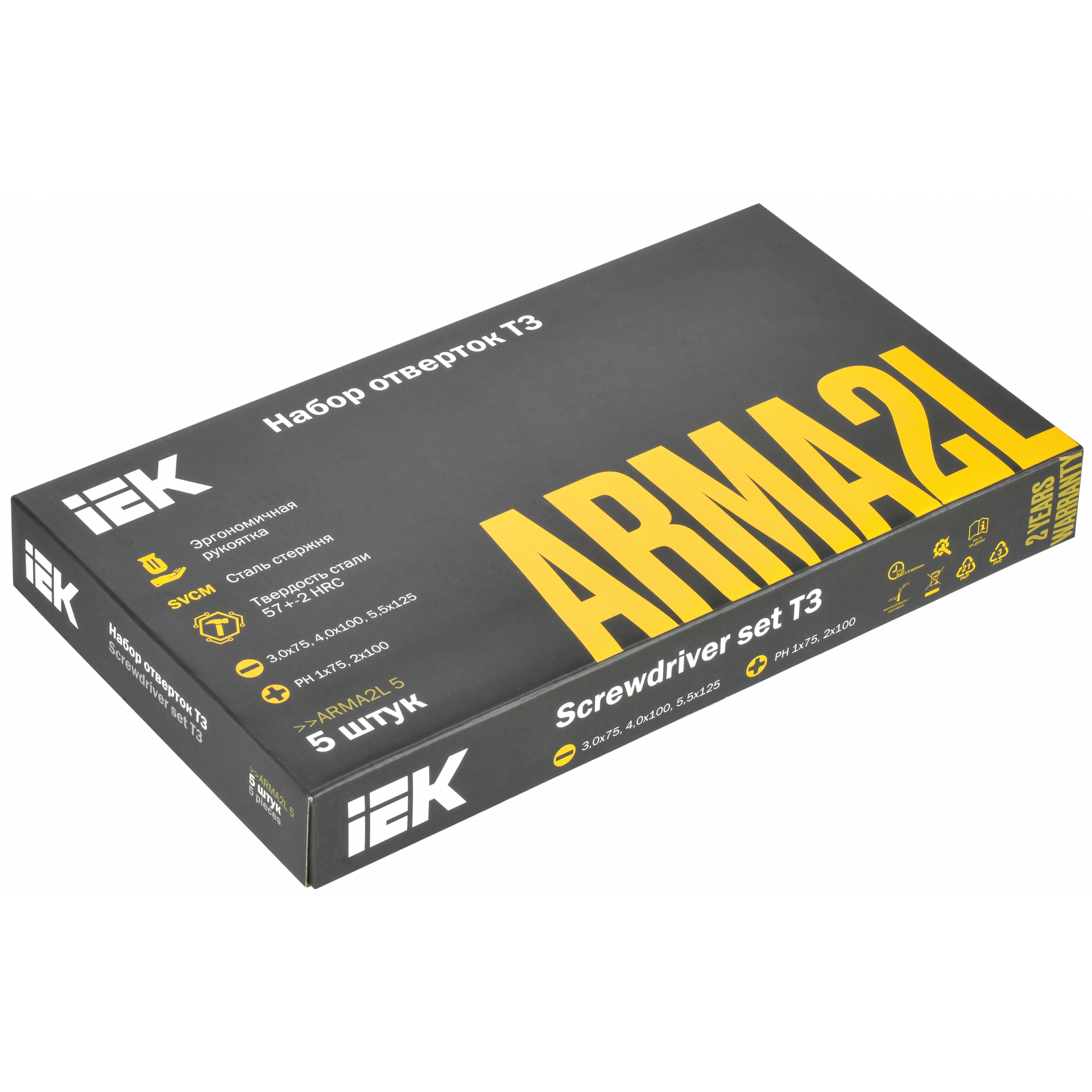 ARMA2L 5 Набор отверток Т3 5шт IEK