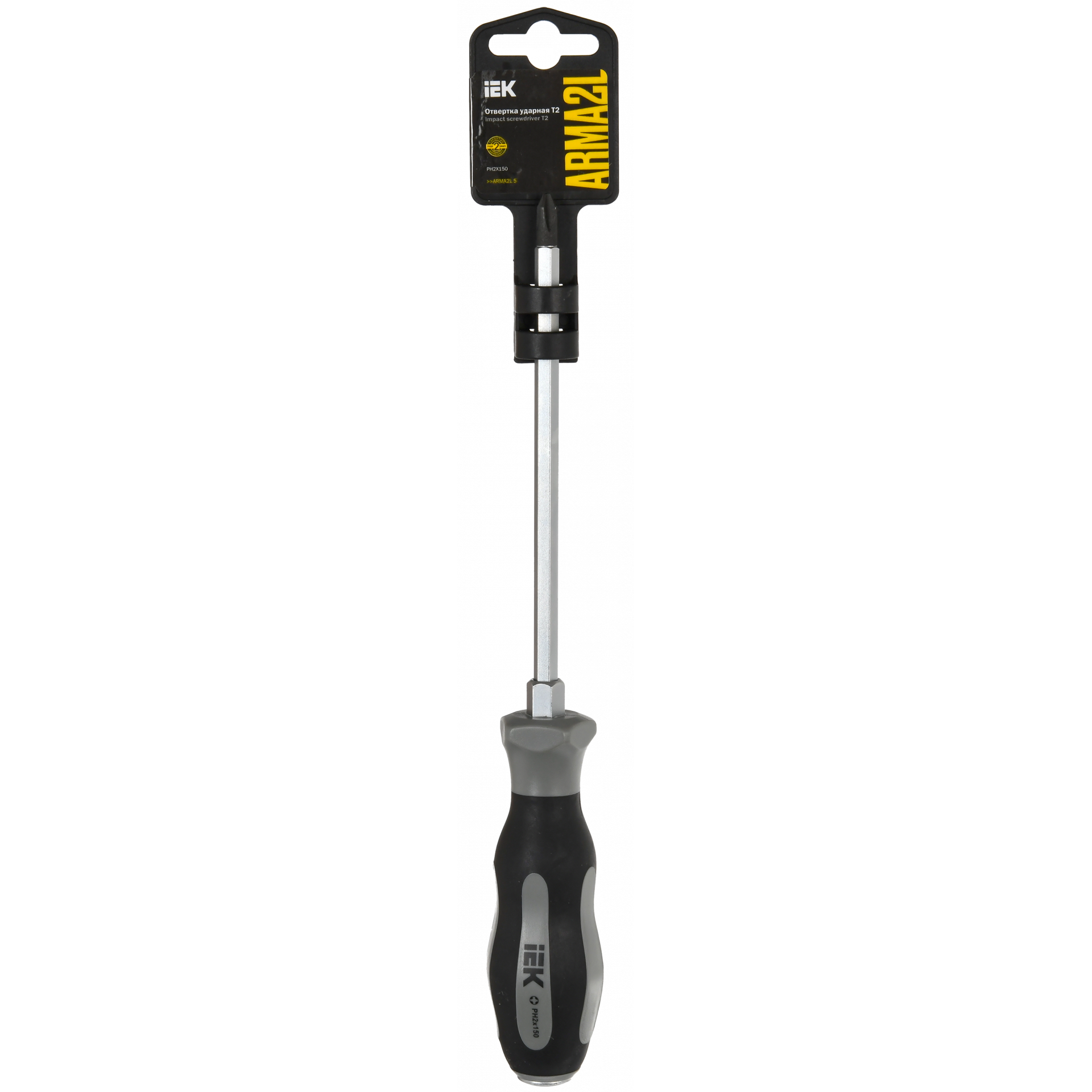 ARMA2L 5 Отвертка ударная PH2х150 Т2 IEK