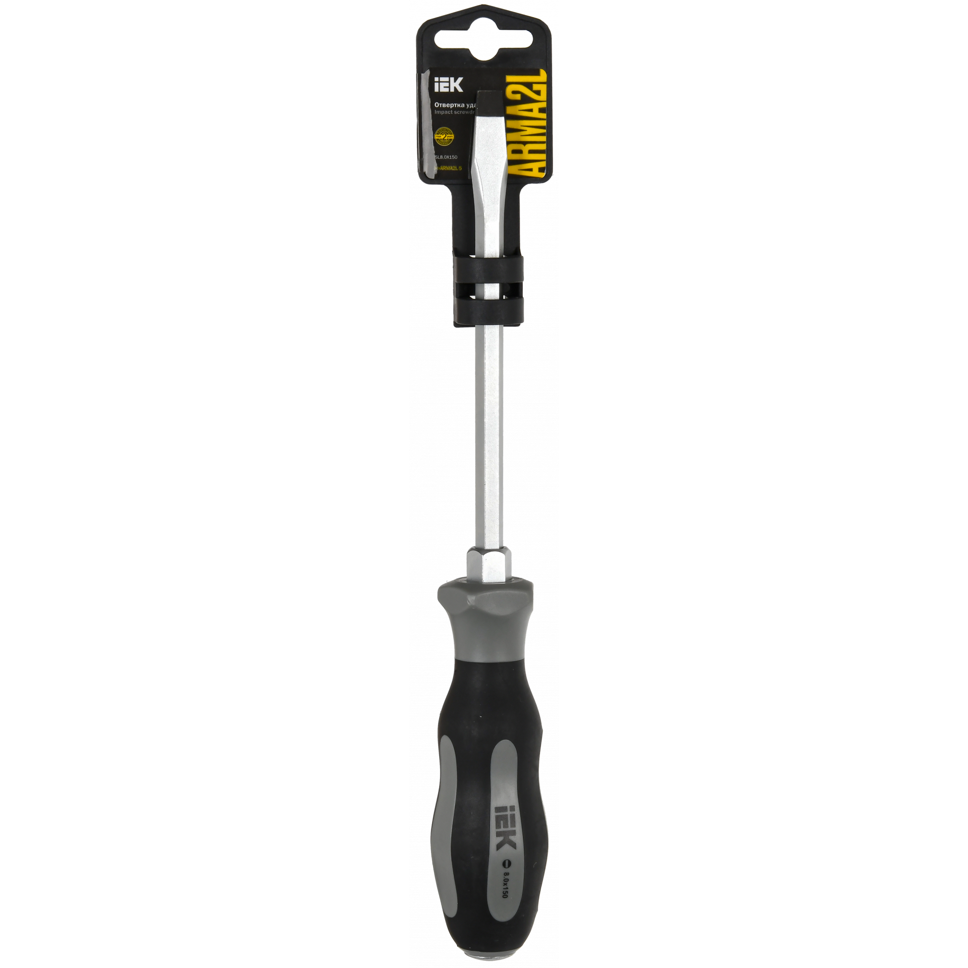 ARMA2L 5 Отвертка ударная SL8,0х150 Т2 IEK