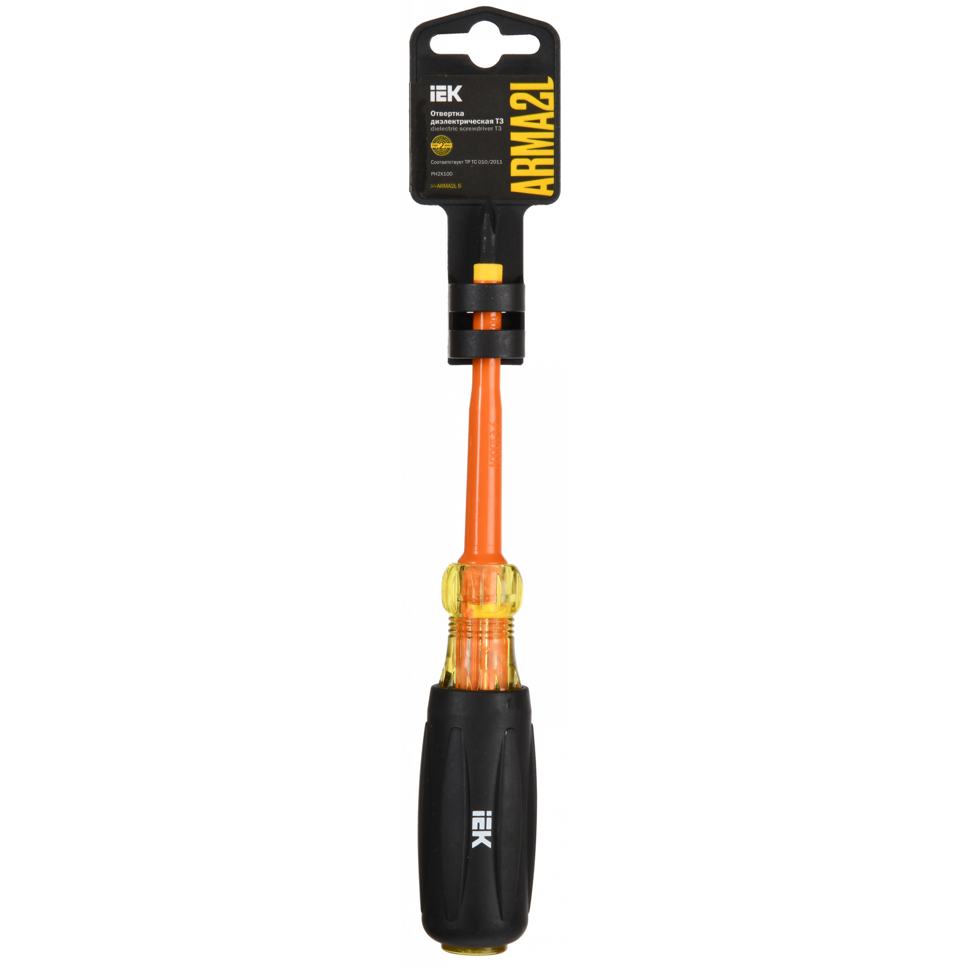 ARMA2L 5 Отвертка диэлектрическая PH2х100 Т3 IEK